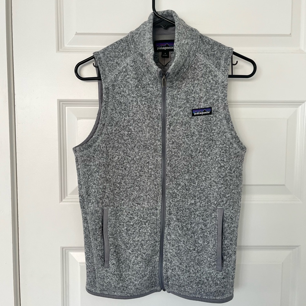 Patagonia Heather Gray Zip Vest